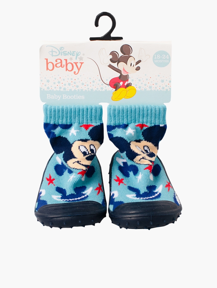 Shop Mickey Mouse Infants Mickey Mouse Blue Black Rubber Booties